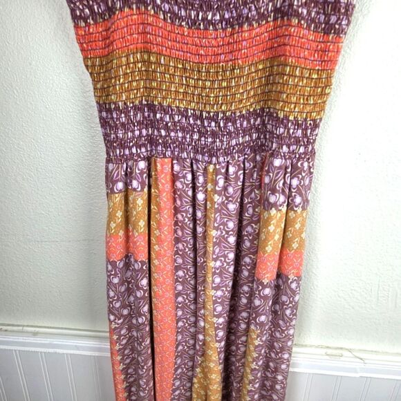 Women's Boho Boutique Patwork Pasel Wide Leg Colorful Patterned Maxi Romper - Picture 9 of 13
